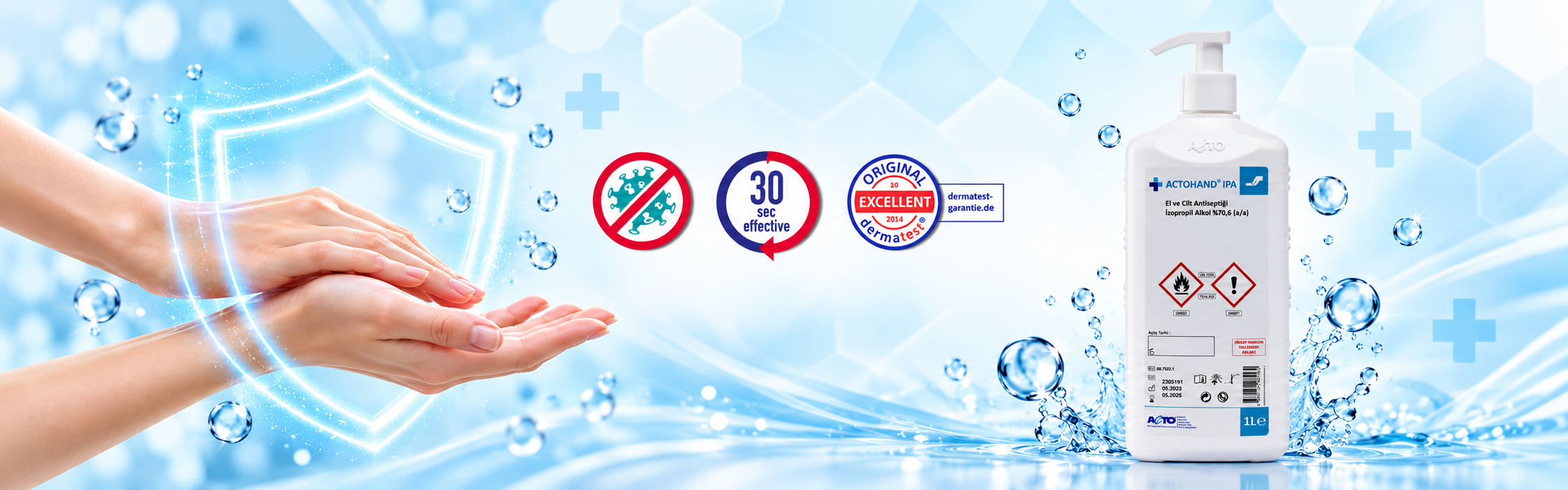 ACTOHAND IPA hand antiseptic and hand hygiene
